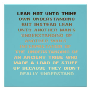 Sarcastic Psalm Perfect Poster