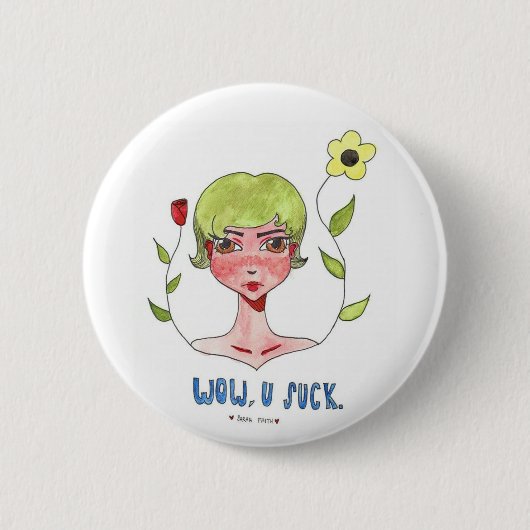 Sarcastic Queen Button (Voorkant)