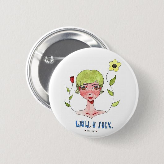Sarcastic Queen Button (Voorkant /achterkant)