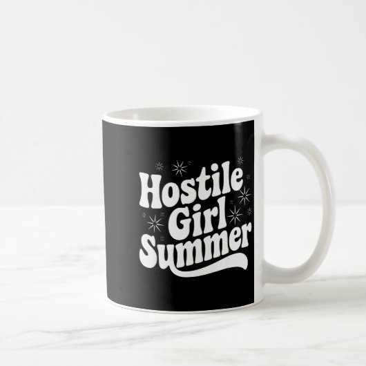 Sarcastic Quote Retro Saying Hostile Girl Summer B Koffiemok (Rechts)