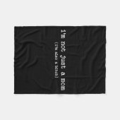 Sarcastic Quote Saying Gift I'm Not Just A Mom I'm Fleece Deken (Voorkant (Horizontaal))