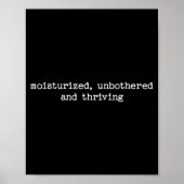 Sarcastic Quote Saying Work Gift Unbothered And Th Poster (Voorkant)