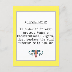 Sarcastic Quote Women's Constitutionele Rechten Briefkaart