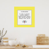 Sarcastic Quote Women's Constitutionele Rechten Poster (Keuken)