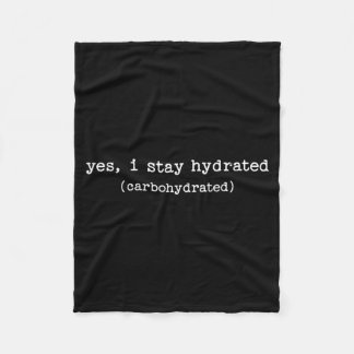 Sarcastic Quote Work Saying Snarky Carbohydrate Di Fleece Deken