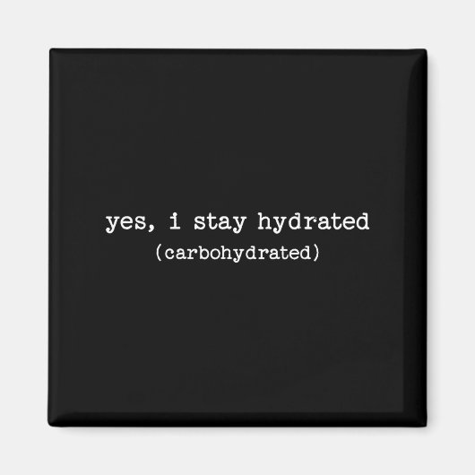 Sarcastic Quote Work Saying Snarky Carbohydrate Di Magneet (Voorkant)