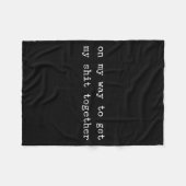 Sarcastic Quote Work Saying Snarky Gift Profanity Fleece Deken (Voorkant (Horizontaal))