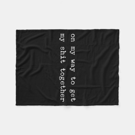 Sarcastic Quote Work Saying Snarky Gift Profanity Fleece Deken (Voorkant (Horizontaal))