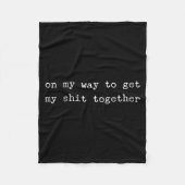 Sarcastic Quote Work Saying Snarky Gift Profanity Fleece Deken (Voorkant)