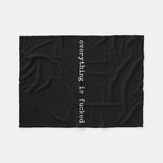 Sarcastic Quote Work Saying Snarky Gift Profanity  Fleece Deken (Voorkant (Horizontaal))