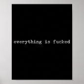 Sarcastic Quote Work Saying Snarky Gift Profanity  Poster (Voorkant)