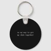 Sarcastic Quote Work Saying Snarky Gift Profanity Sleutelhanger (Voorkant)