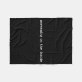 Sarcastic Quote Work Saying Snarky Gift Screaming Fleece Deken (Voorkant (Horizontaal))