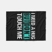 Sarcastic Quotes And Introverts Men Women Tees. I Fleece Deken (Voorkant (Horizontaal))