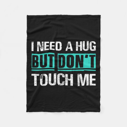 Sarcastic Quotes And Introverts Men Women Tees. I Fleece Deken (Voorkant)