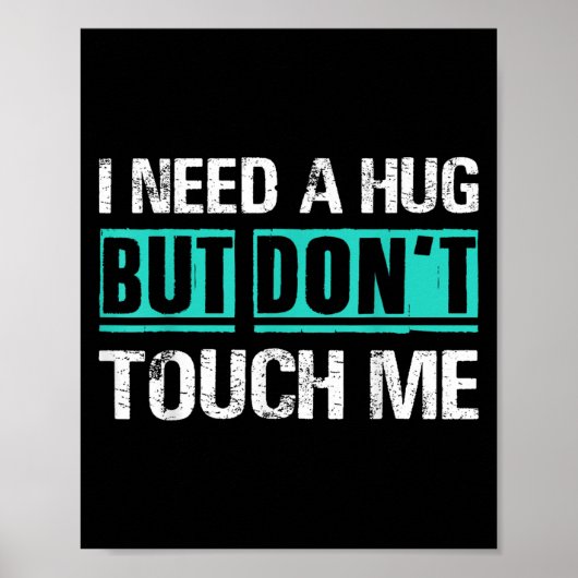 Sarcastic Quotes And Introverts Men Women Tees. I  Poster (Voorkant)