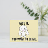 SARCASTIC RUDE FUNNY BUNNY BRIEFKAARTEN (Staand voorkant)