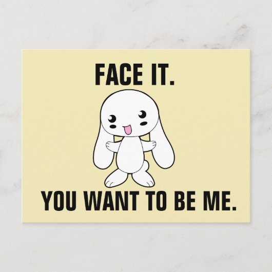 SARCASTIC RUDE FUNNY BUNNY BRIEFKAARTEN (Voorkant)