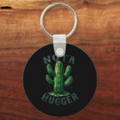 Sarcastic Sayings Cactus Not A Hugger No Hug Meme Sleutelhanger (Voorkant)
