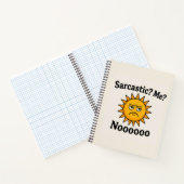 Sarcastic Shunshine Spiral Notebook Notitieboek (Binnen)