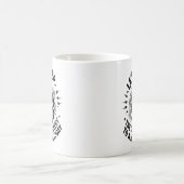 Sarcastic Skeleton Peace Sign Antisocial Attitude Koffiemok (Center)