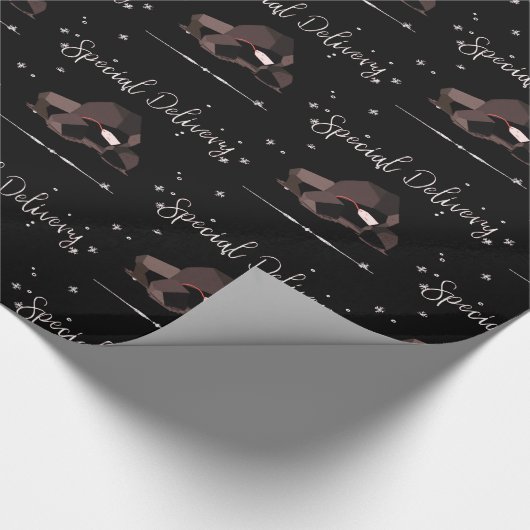 Sarcastic Special Delivery Script Lof of Coal Cadeaupapier (Hoek)