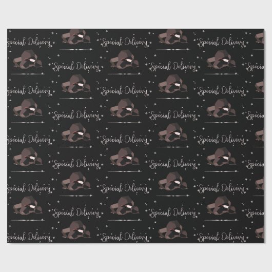 Sarcastic Special Delivery Script Lof of Coal Cadeaupapier (Vlak)