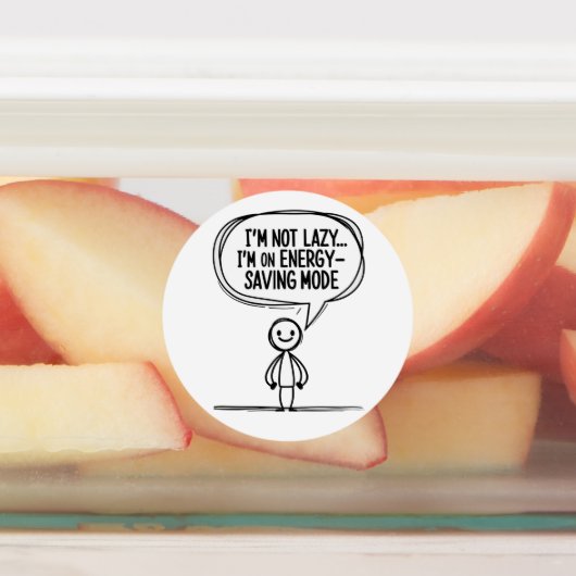 Sarcastic Stick Figuur Quote – Energiebesparing Labels (Aangebracht)