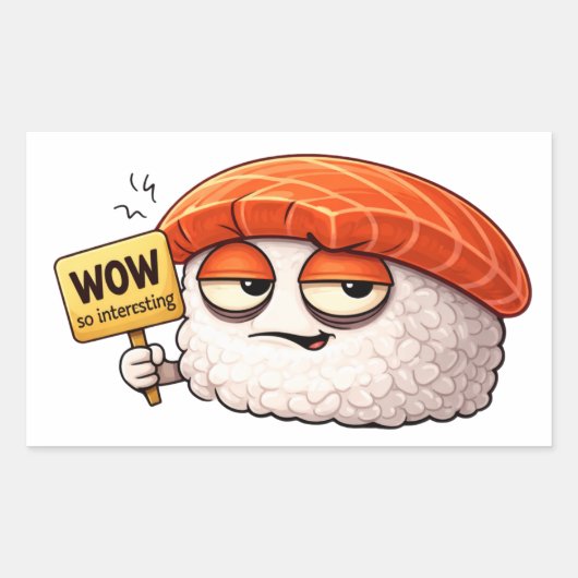Sarcastic Sushi Roll Sticker (Voorkant)