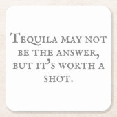 Sarcastic Tequila Quote Kartonnen Onderzetters (Voorkant)