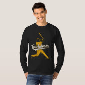Sarcastic Touchdown Baseball Football Sports T-shirt (Voorkant volledig)