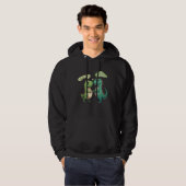 Sarcastic Two Dinosaur Couple Hug Me Matching Vale Hoodie (Voorkant volledig)
