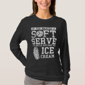 Sarcastic Volleyball Soft Serve Ice Cream Humor T-shirt (Voorkant)
