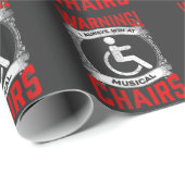 Sarcastic Wheelstoel Funny Handicap Musical Joke Cadeaupapier (Rol Hoek)