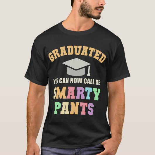 Sarcastisch Afgestudeerd Smarty Pants University S T-shirt (Voorkant)