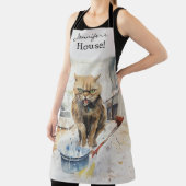 Sarcastisch Angry Cat All-Over Print Schort (Insitu)