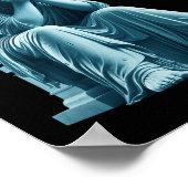 Sarcastisch anti-Trump Hij is een idioot standbeel Poster (Hoek)