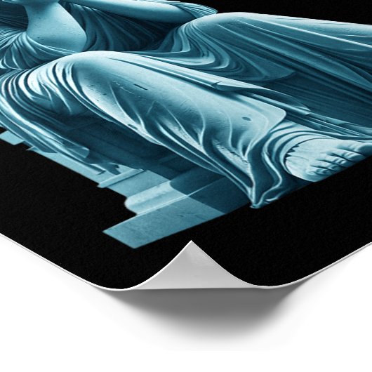 Sarcastisch anti-Trump Hij is een idioot standbeel Poster (Hoek)