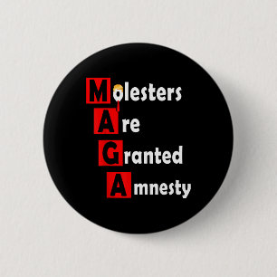 Sarcastisch anti-trump protest ontwerp  ronde button 5,7 cm