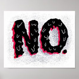 Sarcastisch antisociaal wapen Geen typografie Poster