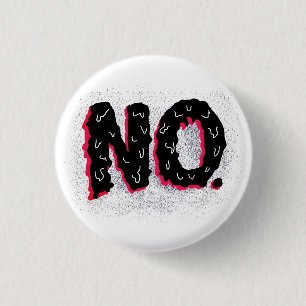Sarcastisch antisociaal wapen Geen typografie Ronde Button 3,2 Cm