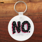 Sarcastisch antisociaal wapen Geen typografie Sleutelhanger (Voorkant)