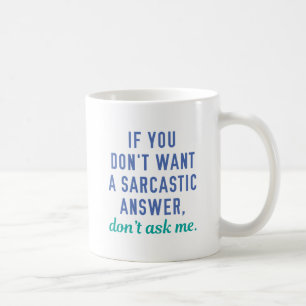 Sarcastisch antwoord koffiemok
