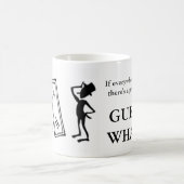 Sarcastisch antwoord op verontrustende mensen koffiemok (Center)