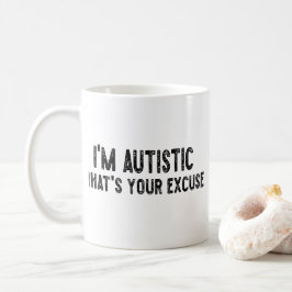 Sarcastisch autisme Ik ben autistisch, wat is jouw Koffiemok