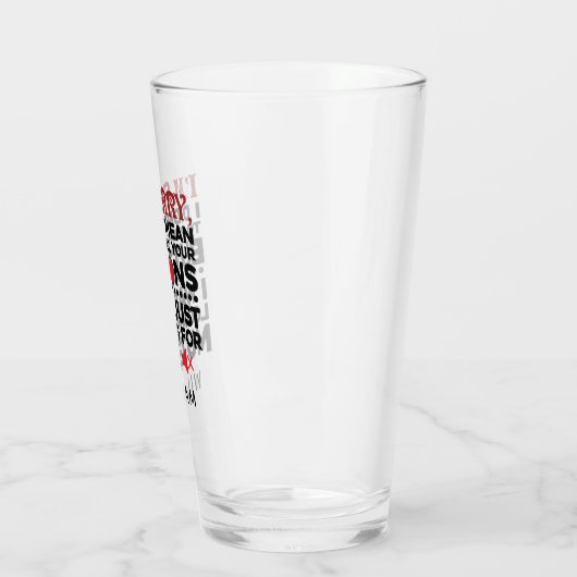 Sarcastisch citaat betekende niet dat je je Button Glas (Links)