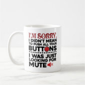 Sarcastisch citaat betekende niet dat je je Button Koffiemok (Links)