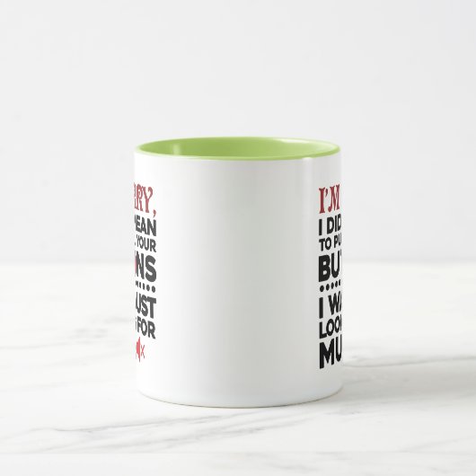 Sarcastisch citaat betekende niet dat je je Button Mok (Midden)