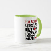 Sarcastisch citaat betekende niet dat je je Button Mok (Voorkant rechts)