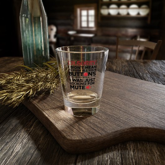 Sarcastisch citaat betekende niet dat je je Button Shot Glas